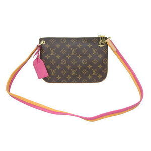 Louis Vuitton Loretta shoulder bag brown pink gold Monogram canvas